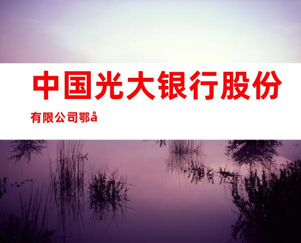 中国光大银行股份有限公司鄂尔多斯铁西支行