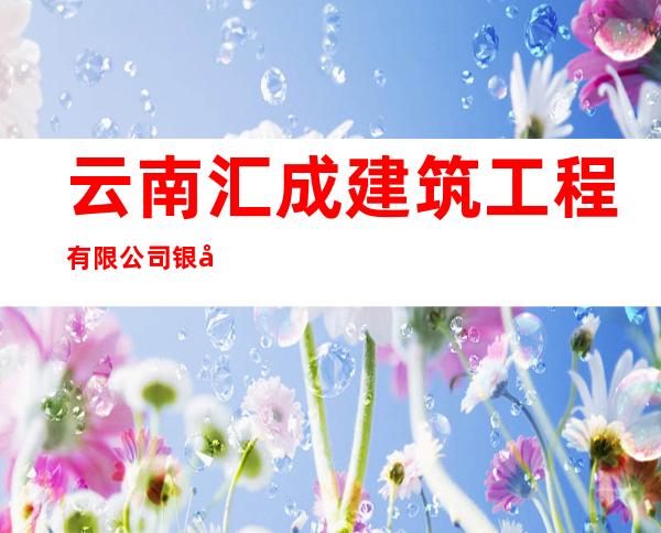 云南汇成建筑工程有限公司银川分公司