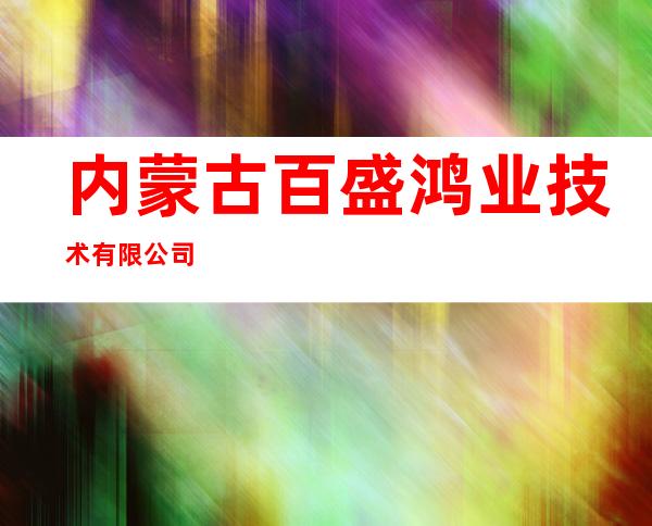 内蒙古百盛鸿业技术有限公司