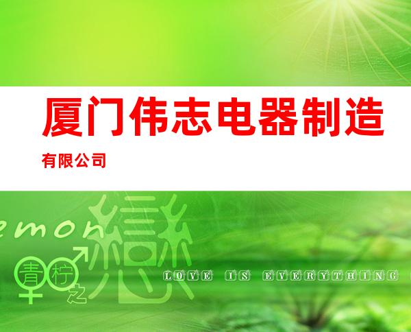厦门伟志电器制造有限公司