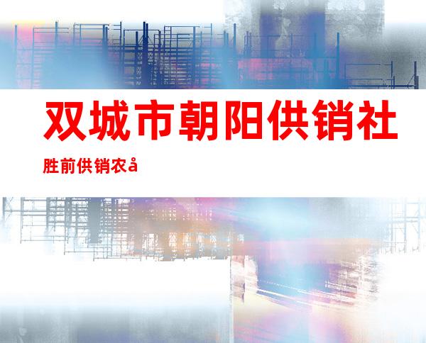 双城市朝阳供销社胜前供销农家店