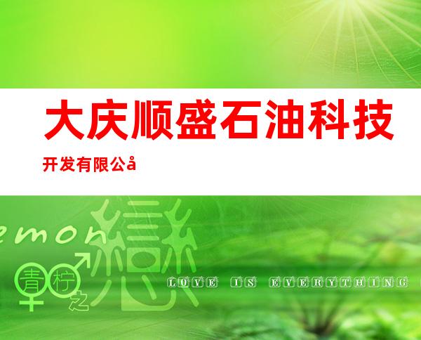 大庆顺盛石油科技开发有限公司