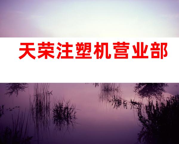 天荣注塑机营业部
