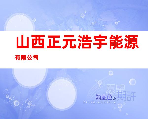 山西正元浩宇能源有限公司