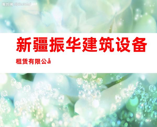 新疆振华建筑设备租赁有限公司