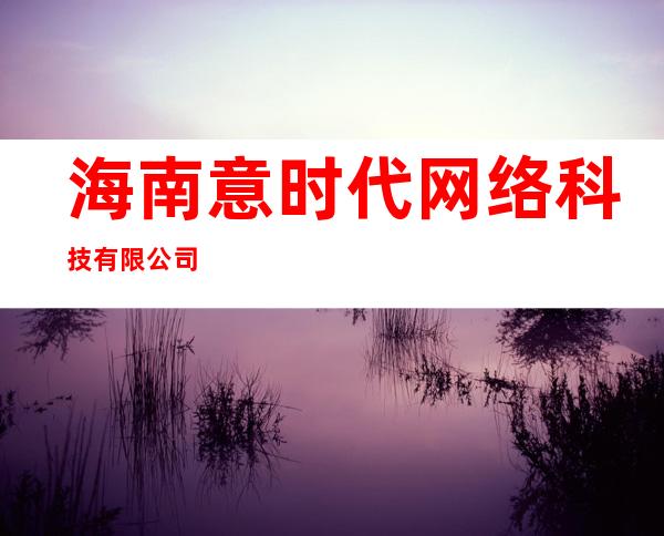 海南意时代网络科技有限公司