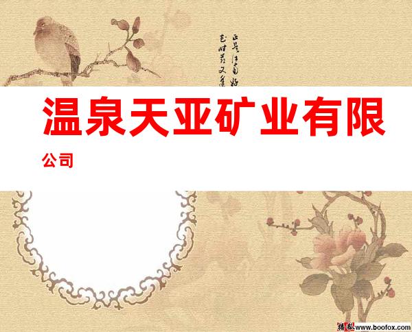 温泉天亚矿业有限公司