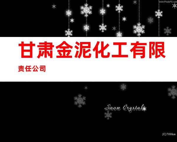 甘肃金泥化工有限责任公司