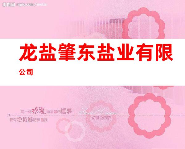 龙盐肇东盐业有限公司